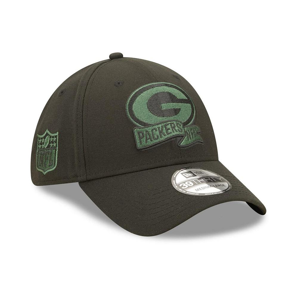 Men's Black Green Bay Packers 2022 Sideline 39THIRTY Flex Hat商品第1张图片规格展示