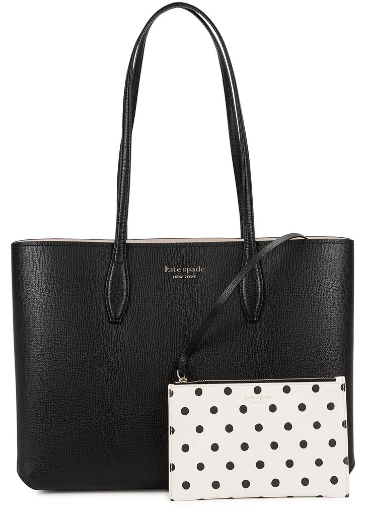 All Day large black leather tote 商品