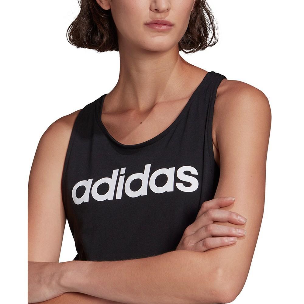 商品Adidas|Women's Cotton Essentials Loose Logo Tank Top,价格¥136-¥163,第4张图片详细描述