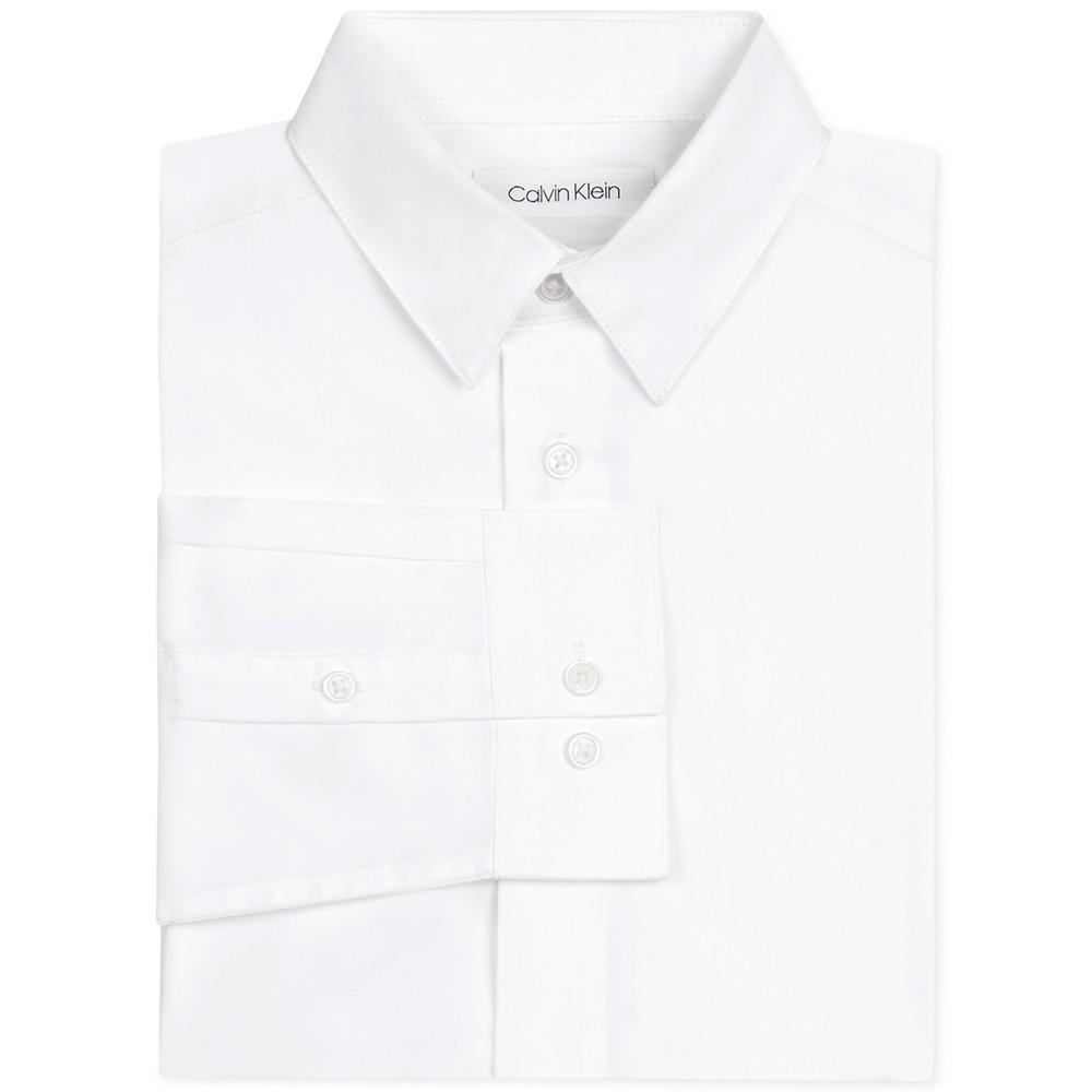 商品Calvin Klein|Little Boys Stretch-Poplin Collared Shirt,价格¥169,第1张图片