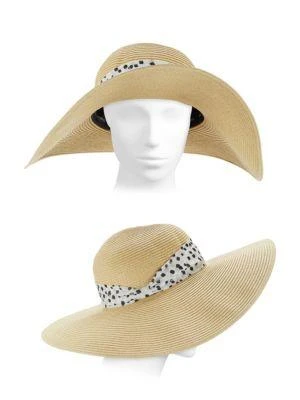 商品Karl Lagerfeld Paris|Mesh Straw Boat Hat,价格¥120,第3张图片详细描述