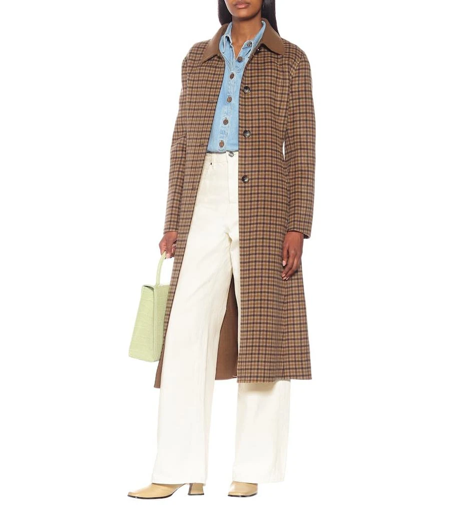 商品Nanushka|Sira checked wool and silk coat,价格¥4657,第2张图片详细描述