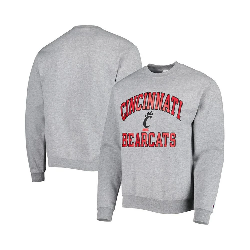 商品CHAMPION|Men's Heather Gray Cincinnati Bearcats High Motor Pullover Sweatshirt,价格¥406,第1张图片