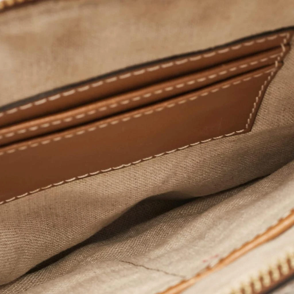Michael Kors Tan Wicker Malibu Wristlet Zip Pouch 商品
