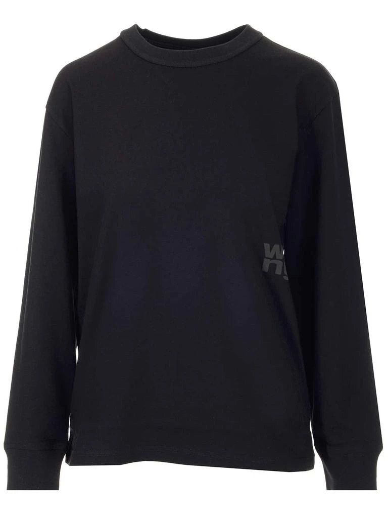 商品Alexander Wang|Alexander Wang Logo Detailed Long-Sleeved T-Shirt,价格¥1145,第1张图片