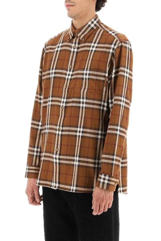 商品Burberry|Burberry Checked Long-Sleeved Shirt,价格¥3588,第3张图片详细描述