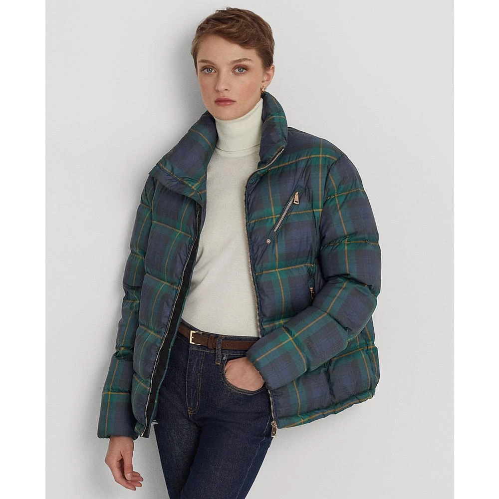 商品Ralph Lauren|Women's Plaid Quilted Down Coat,价格¥752,第1张图片