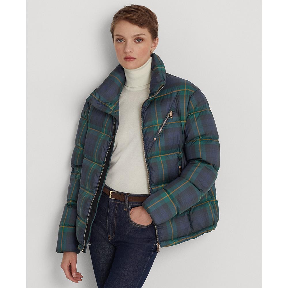商品Ralph Lauren|Women's Plaid Quilted Down Coat,价格¥1360,第1张图片