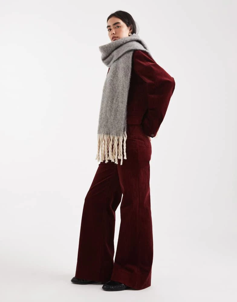 商品Threadbare|Threadbare blanket scarf in grey,价格¥161,第1张图片详细描述