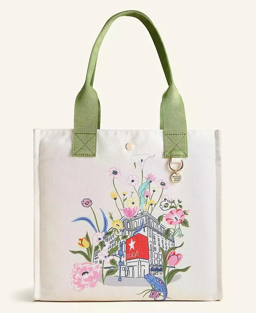 商品Macy's|Flower Show Printed Canvas Tote, Exclusively at Macy's,价格¥225,第1张图片