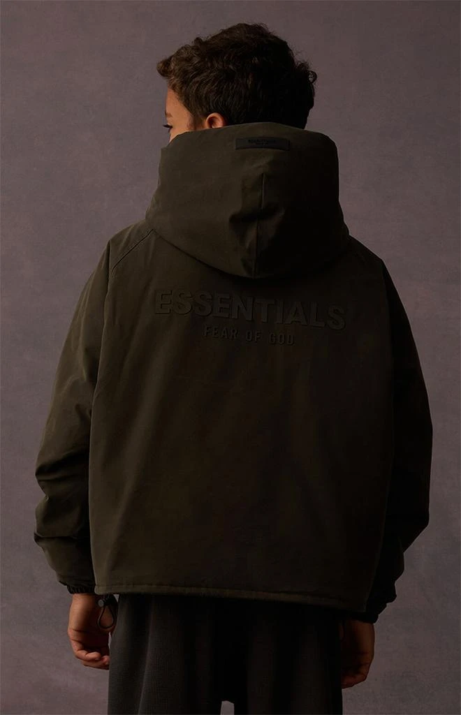 商品Essentials|Essentials Off Black Full Zip Hoodie,价格¥265,第4张图片详细描述