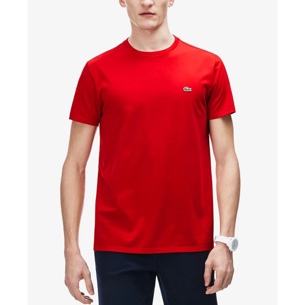 商品Lacoste|Men's Classic Crew Neck Soft Pima Cotton T-Shirt,价格¥456,第1张图片