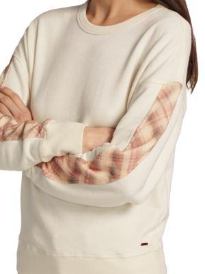 Plaid Azure Sweatshirt商品第4张图片规格展示