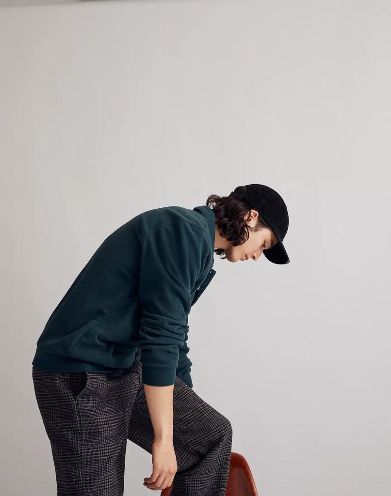 商品Madewell|(Re)sourced Fleece Polo Shirt,价格¥760,第4张图片详细描述