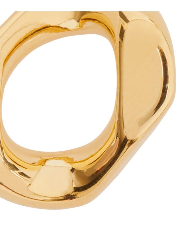 Gold-plated small chain-link earrings商品第2张图片规格展示