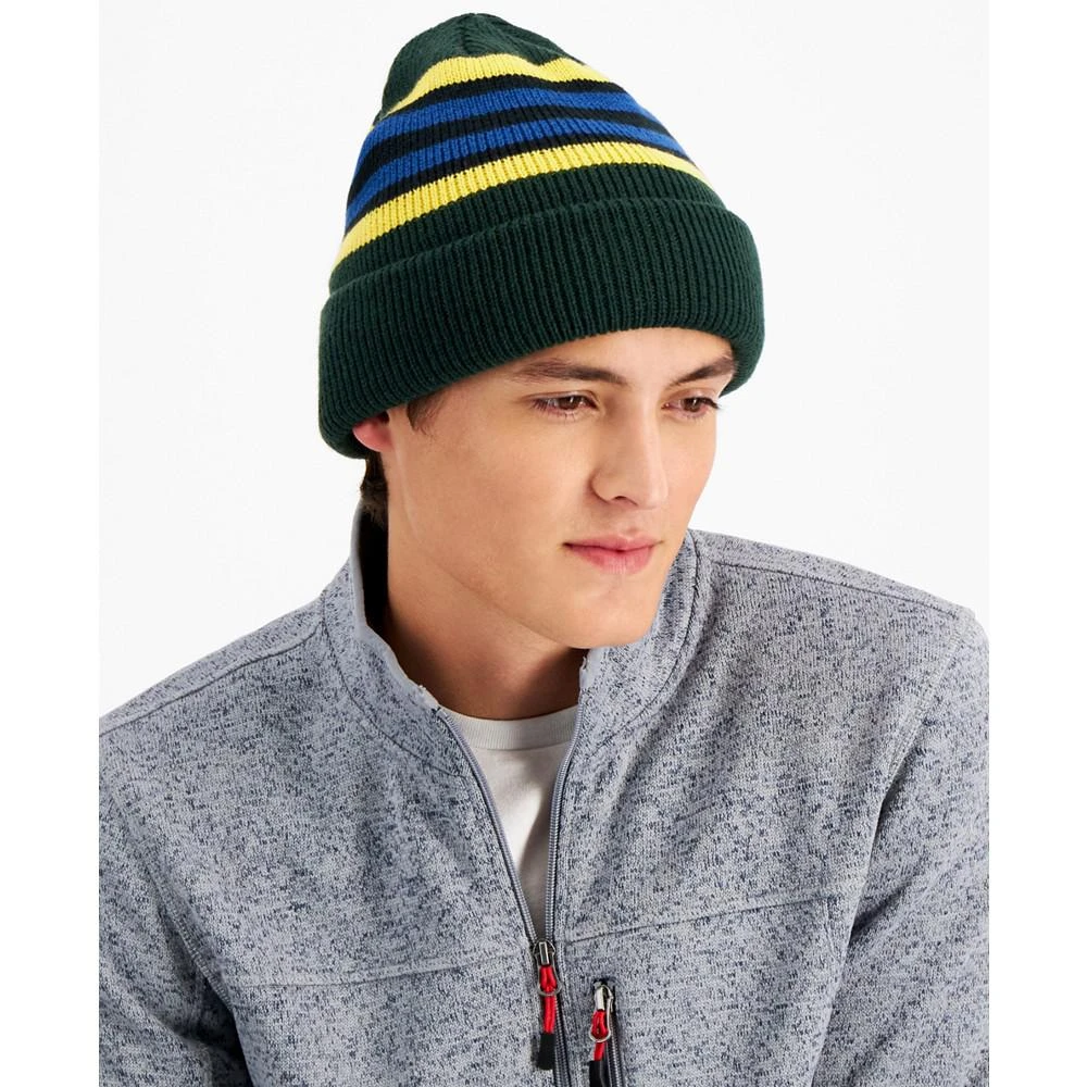 商品Club Room|Men's Multi-Stripe Beanie, Created for Macy's,价格¥76,第1张图片