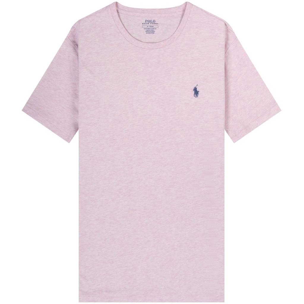 商品Ralph Lauren|Ralph Lauren Custom Slim Fit T-Shirt Pink,价格¥512,第1张图片