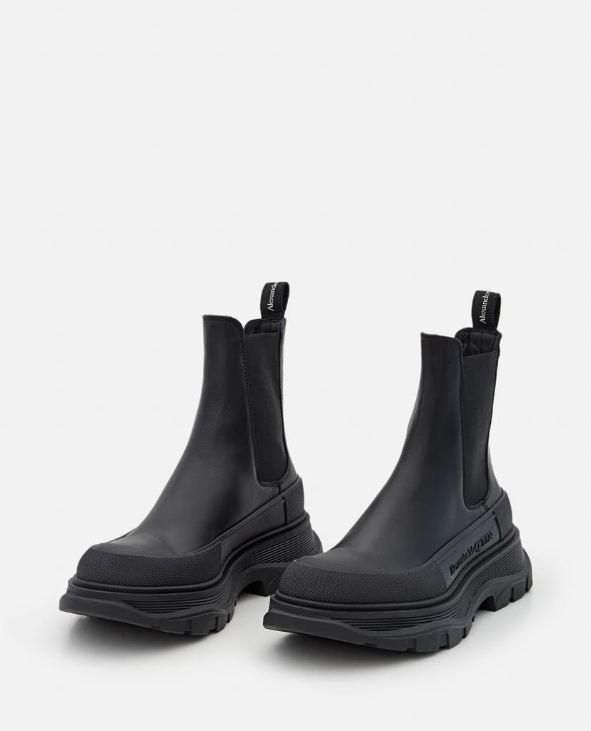 商品Alexander McQueen|Alexander McQueen CHUNKY SOLE LEATHER CHELSEA BOOTS size 36,价格¥5976,第2张图片详细描述