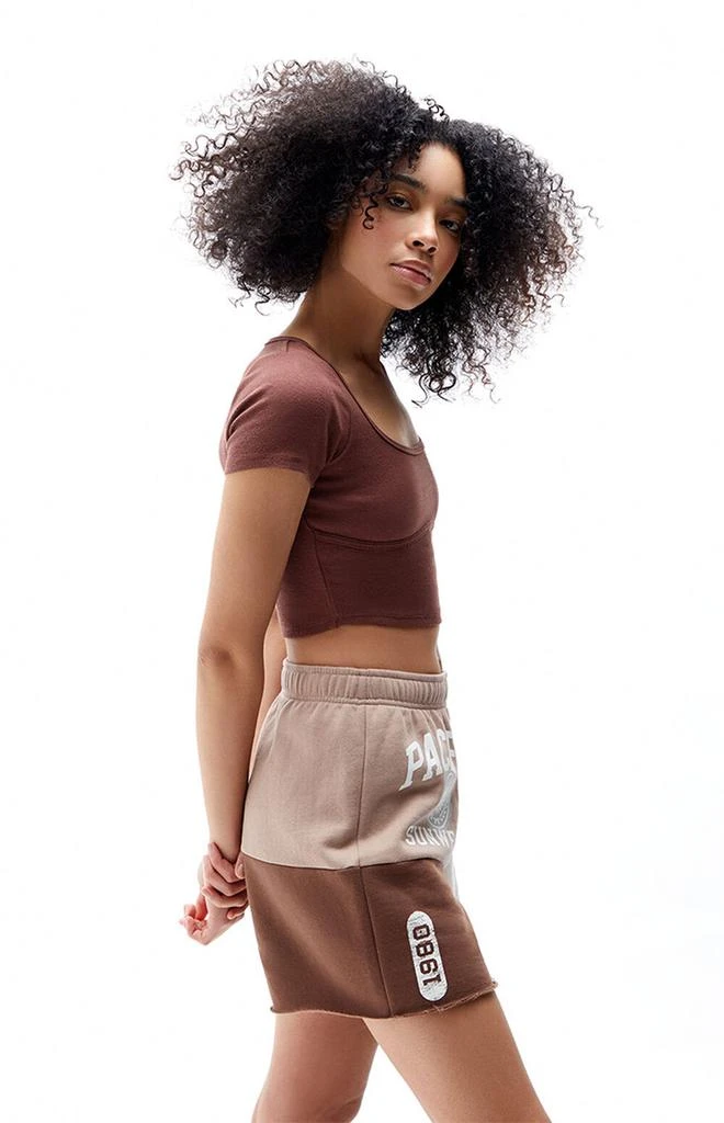 商品PacSun|Pacific Sunwear Spliced Mini Sweat Shorts,价格¥129,第3张图片详细描述