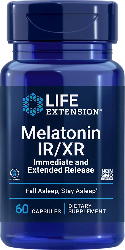 商品Life Extension|Life Extension Melatonin IR/XR (60 capsules),价格¥66,第1张图片