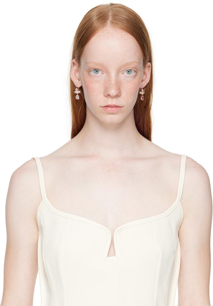 商品Vivienne Westwood|Rose Gold Ismene Drop Earrings,价格¥1198,第4张图片详细描述