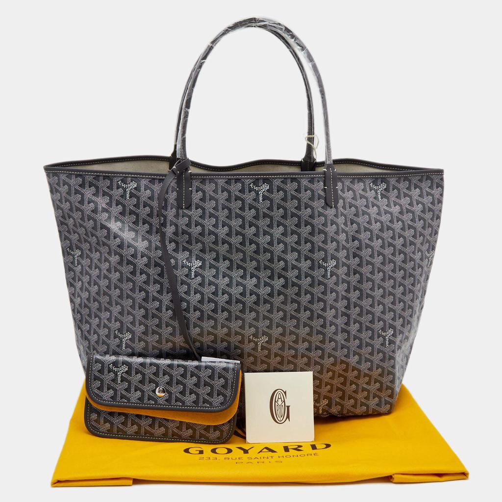 Goyard Grey Goyardine Coated Canvas and Leather Saint Louis GM Tote商品第9张图片规格展示