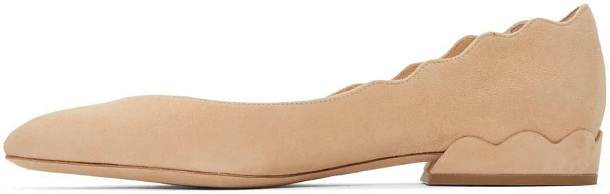 商品Chloé|Tan Suede Lauren Ballerina Heels,价格¥1586,第3张图片详细描述
