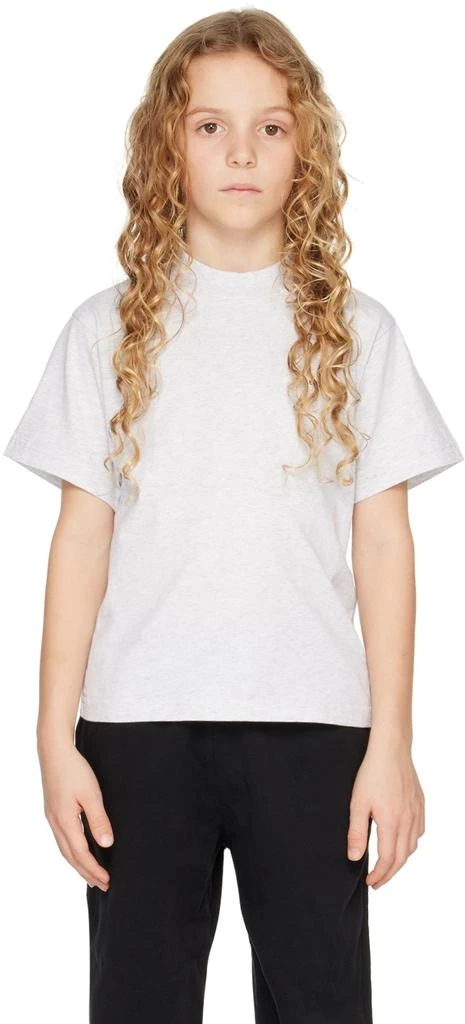 商品Balenciaga|Kids Grey Logo T-Shirt,价格¥1547,第1张图片