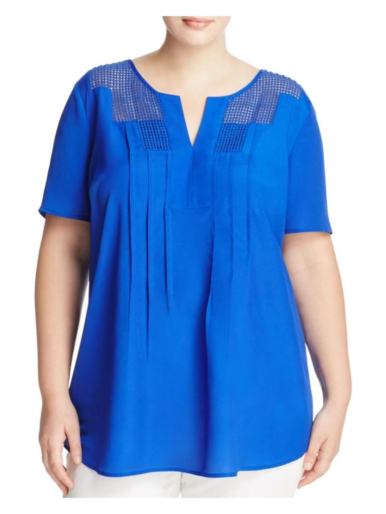商品Daniel Rainn|Plus Womens Chiffon Crochet Blouse,价格¥198,第1张图片