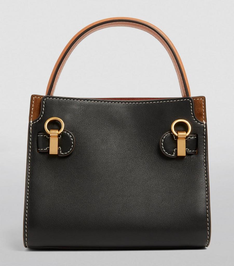 商品Tory Burch|Petite Leather Lee Radziwill Double Top-Handle Bag,价格¥4968,第6张图片详细描述