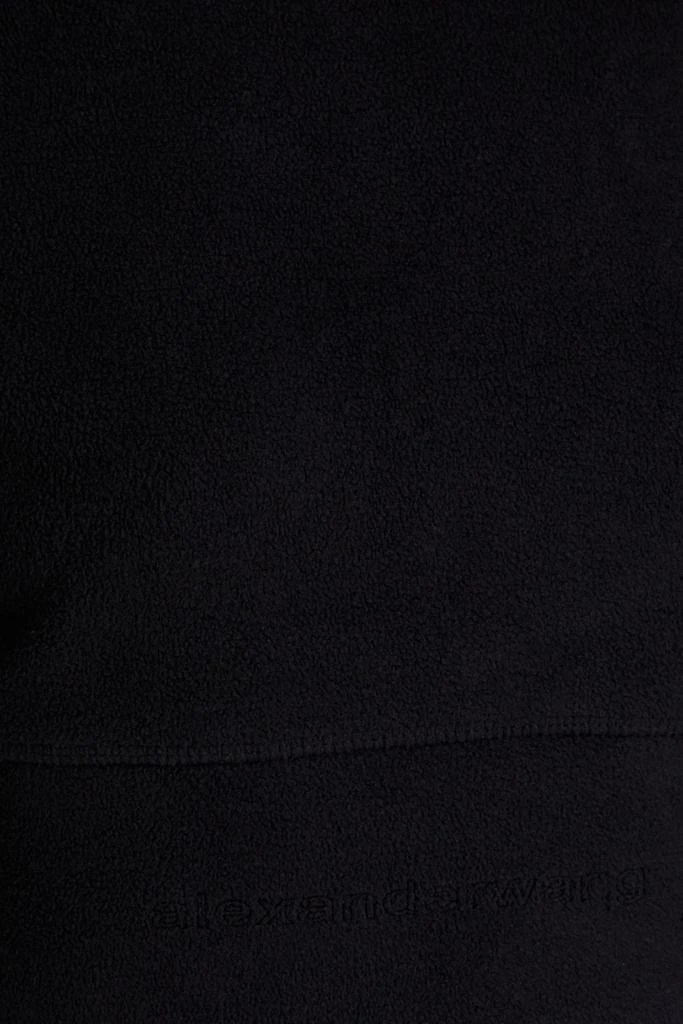商品Alexander Wang|Cropped logo-embroidered fleece top,价格¥669,第4张图片详细描述