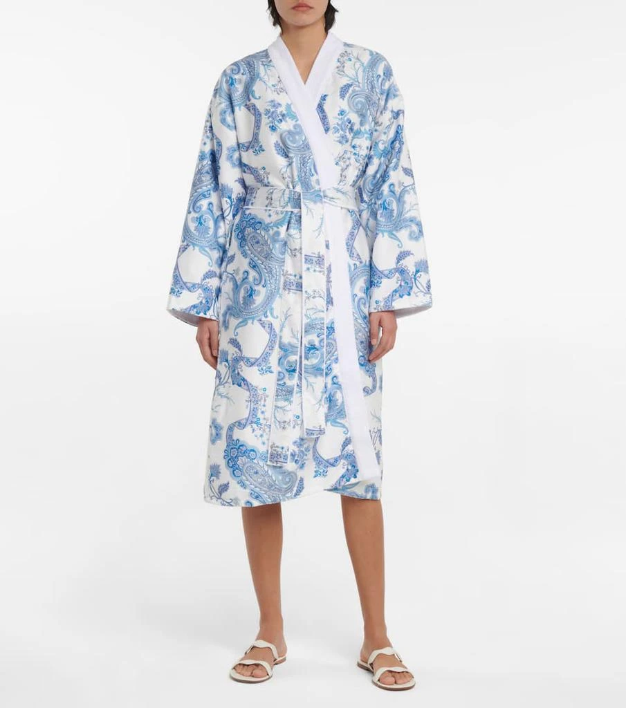 商品ETRO|Paisley cotton bathrobe,价格¥3875,第2张图片详细描述