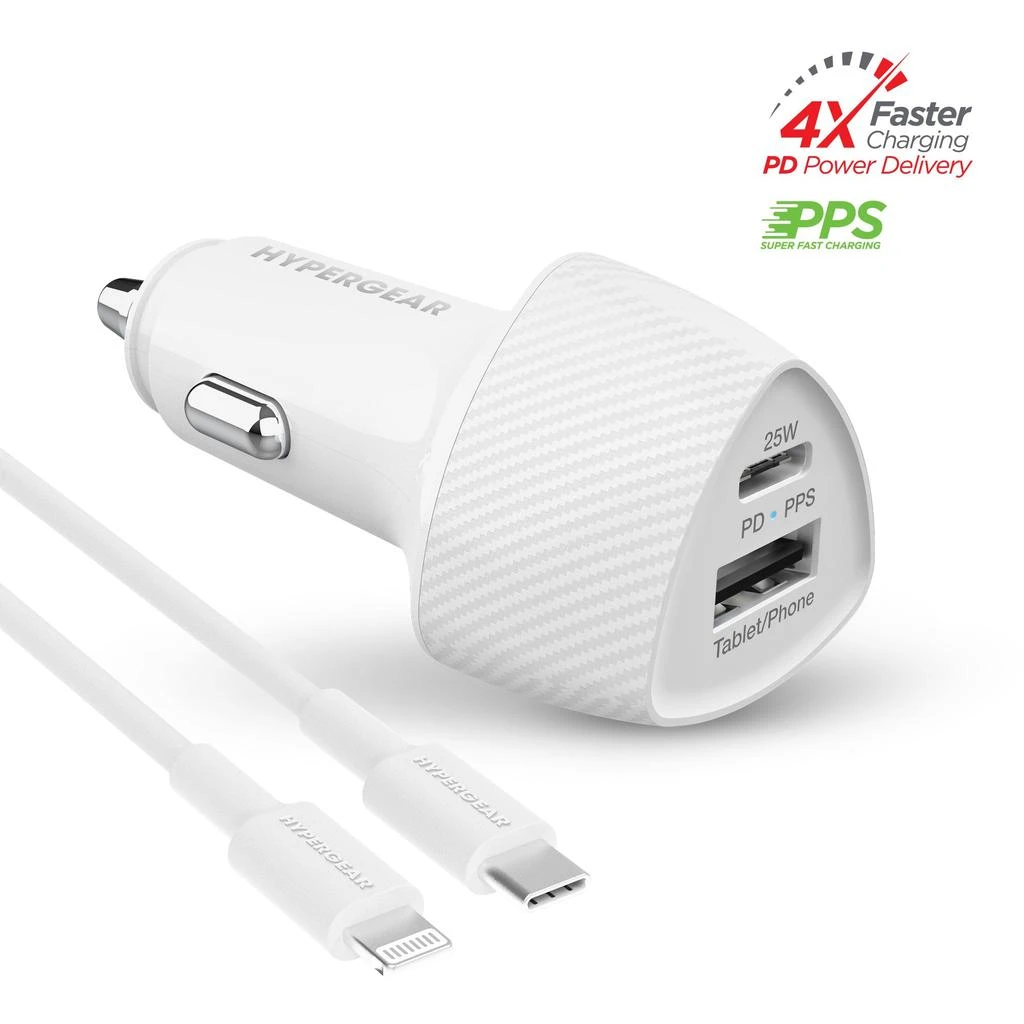 商品HyperGear|SpeedBoost 25W PD Lightning Car Kit,价格¥354,第1张图片