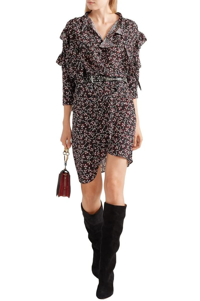 商品Isabel Marant|Libel ruffled printed silk crepe de chine blouse,价格¥1809,第1张图片