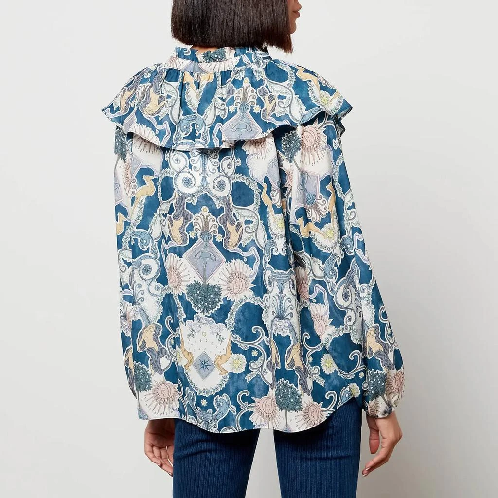 商品See by Chloé|See By Chloe Women's Lovers Print Blouse - Multicolor Blue,价格¥470,第2张图片详细描述