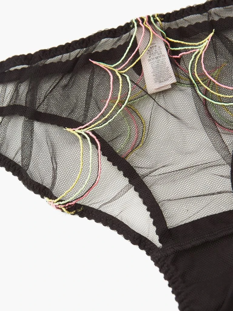 商品L'Agent by Agent Provocateur|Lorna scallop-embroidered tulle briefs,价格¥142,第3张图片详细描述