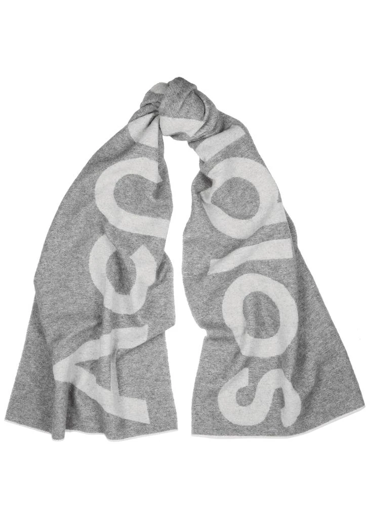 商品Acne Studios|Toronto logo-intarsia wool-blend scarf,价格¥1383,第1张图片