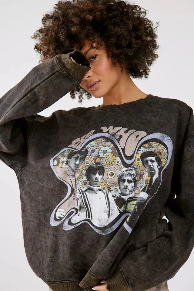 商品Urban Outfitters|The Who Overdyed Pullover Sweatshirt,价格¥312,第1张图片