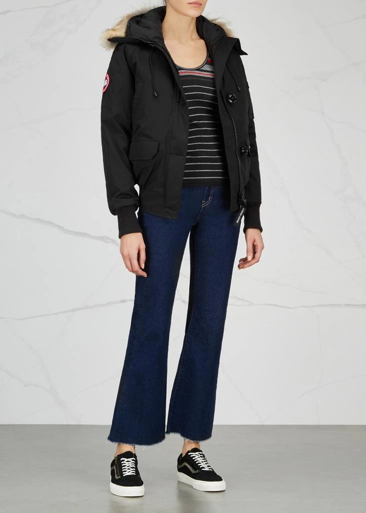 商品Canada Goose|Chilliwack black fur-trimmed Arctic-Tech jacket,价格¥10122,第4张图片详细描述