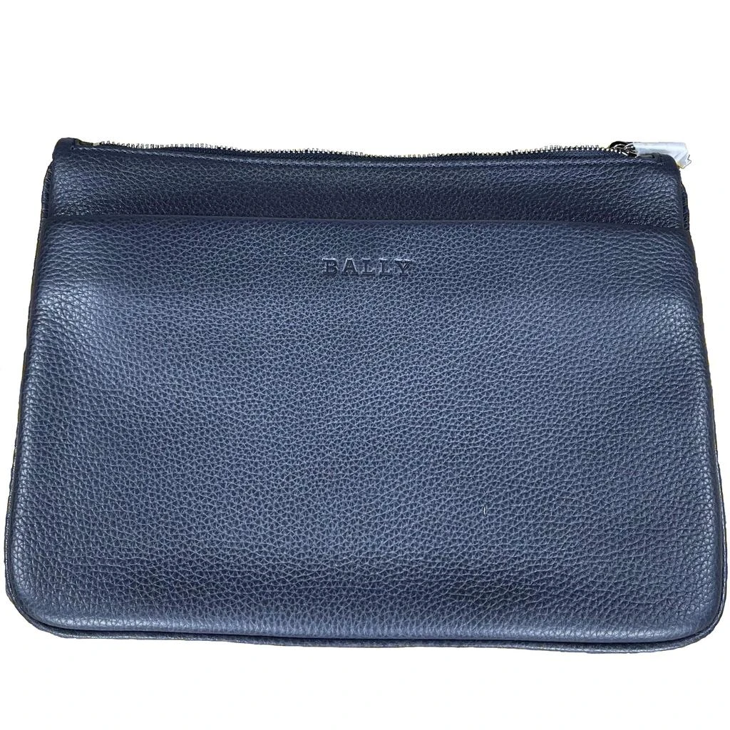 商品Bally|NEW Bally Matrio Men's 6225237 Navy Leather Clutch Bag MSRP,价格¥1157,第1张图片