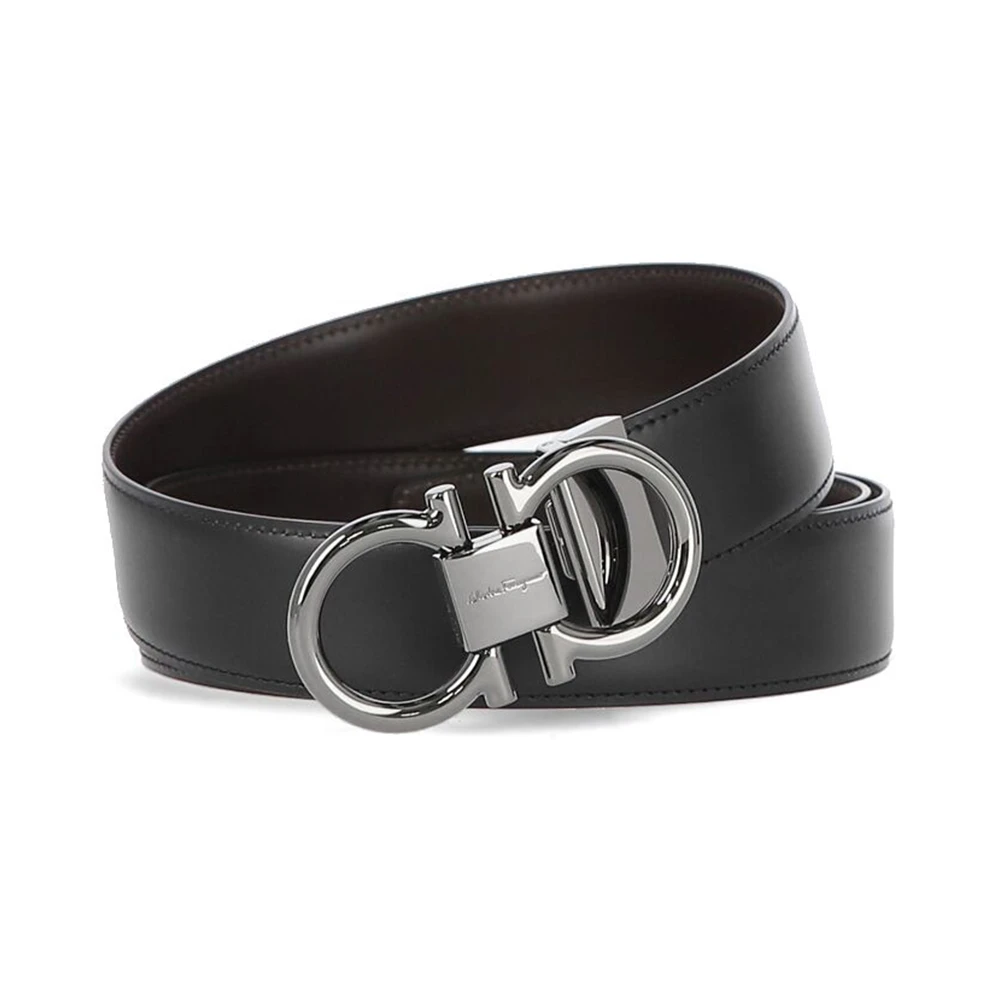 商品Salvatore Ferragamo|SALVATORE FERRAGAMO 黑色男士腰带 67-9938-694531,价格¥2590,第1张图片
