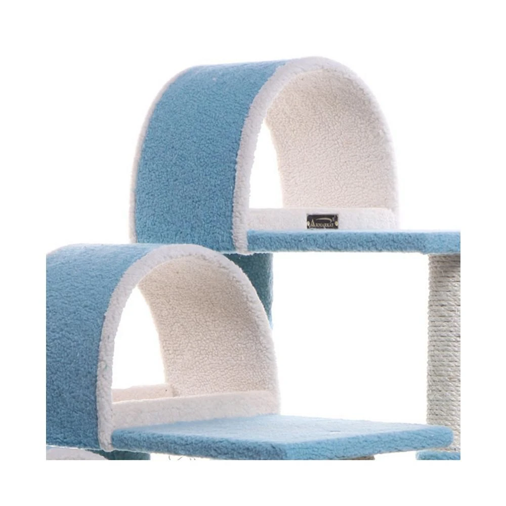 商品Macy's|38" High Real Wood Cat Step Stairs Ramp, Cat Scratcher,价格¥1548,第4张图片详细描述