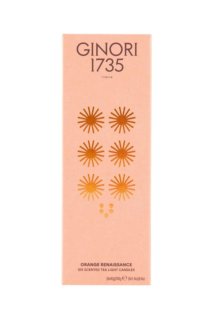 商品GINORI 1735|orange renaissance scented tea light candles refill,价格¥293,第1张图片