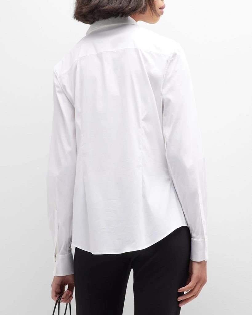 商品Theory|Tenia Long-Sleeve Blouse,价格¥1897,第3张图片详细描述