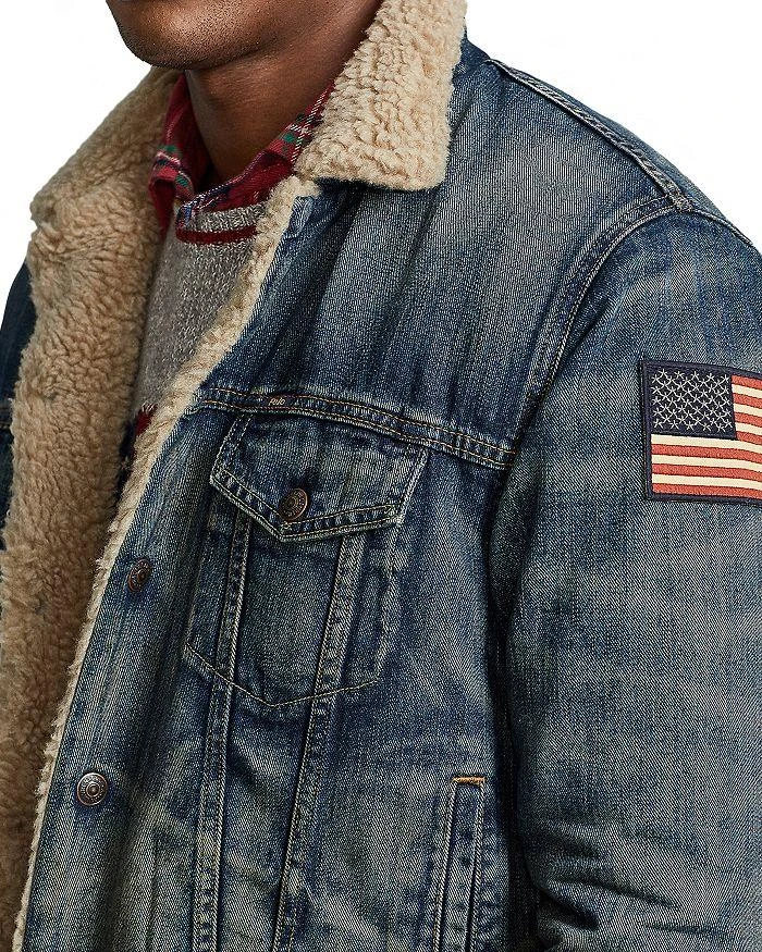 商品Ralph Lauren|Fleece Lined Trucker Jacket,价格¥1659,第3张图片详细描述