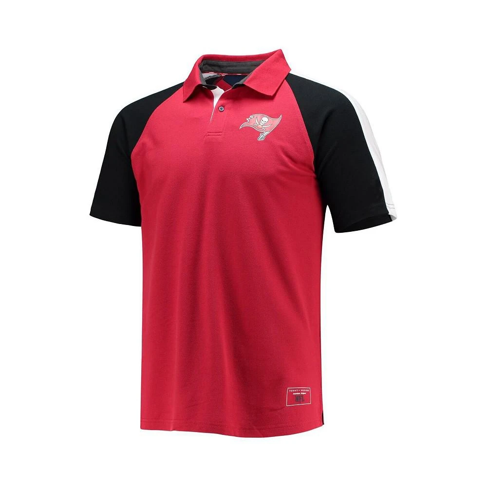 商品Tommy Hilfiger|Men's Red, White Tampa Bay Buccaneers Holden Raglan Polo Shirt,价格¥390,第2张图片详细描述