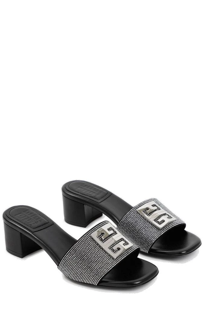 商品Givenchy|Givenchy 4G Plaque Heeled Mules,价格¥4227,第3张图片详细描述