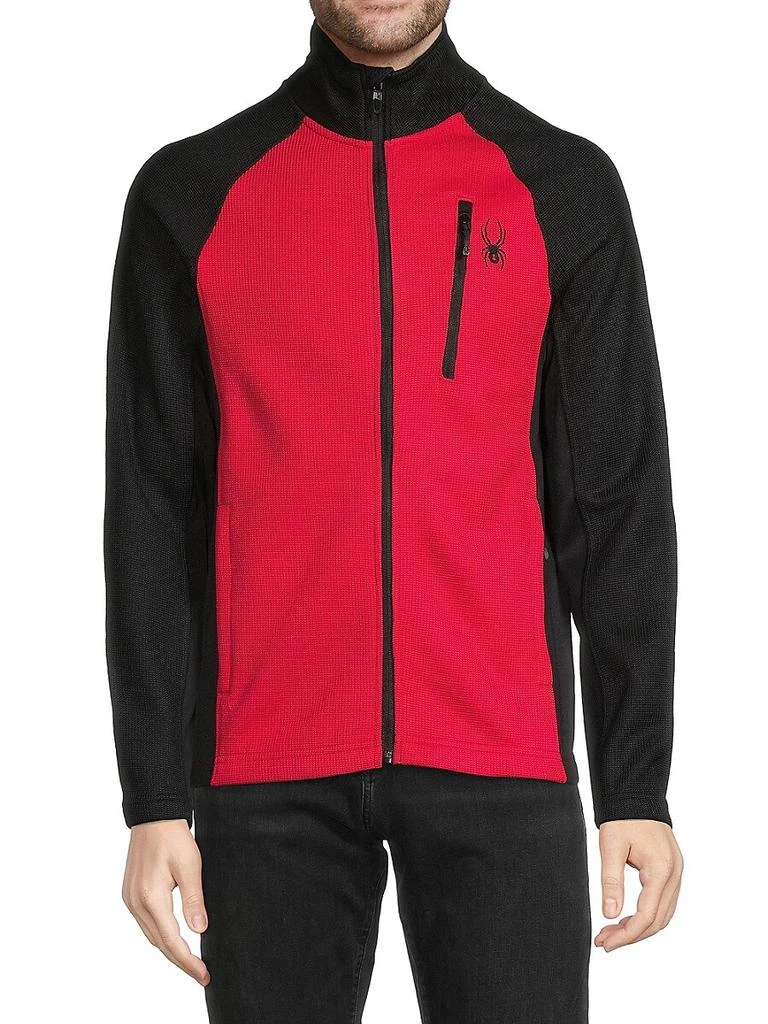 商品Spyder|Raider 2.0 Full Zip Jacket Red,价格¥224,第1张图片