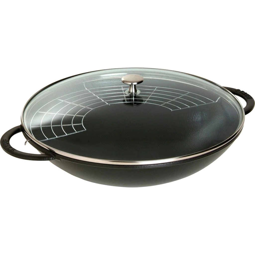 商品Staub|Cast Iron 6-qt Wok - Matte Black,价格¥2913,第1张图片