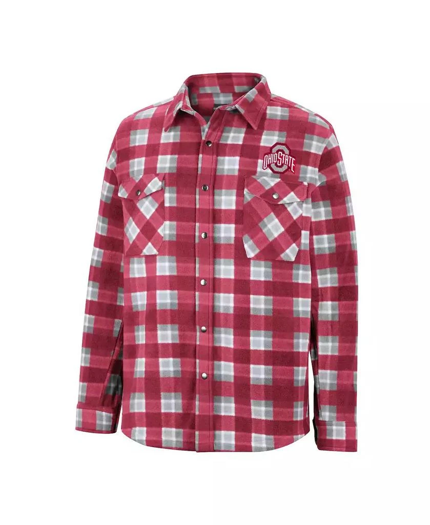 商品Colosseum|Men's Scarlet Ohio State Buckeyes Ellis Full-Snap Jacket,价格¥521,第3张图片详细描述